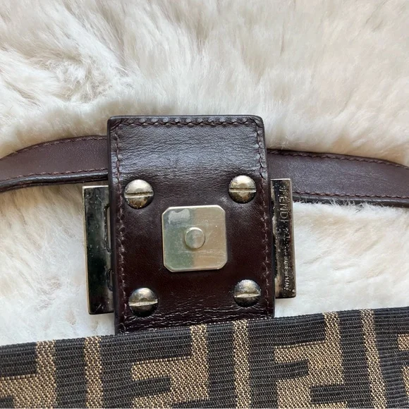 Fendi Brown and Black Shoulder Bag - Picture 11 of 14